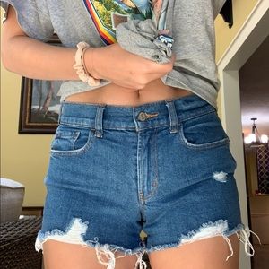 boyfriend jean shorts